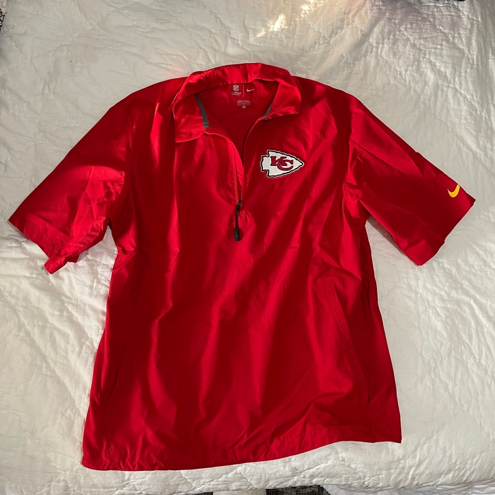 NFL On-Field Apparel CHIEFS Short Sleeve Sweat Top